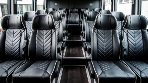 18 passenger minibus inside arlington heights