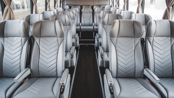 54 passenger charter bus interior