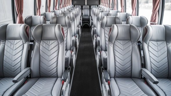 55 passenger charter bus interior