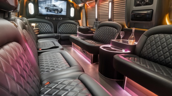 elgin sprinter limo rental interior